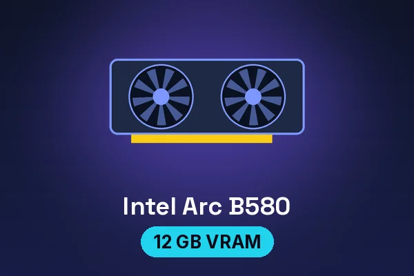 ASRock Challenger Arc B580 graphics card — illustrated product card